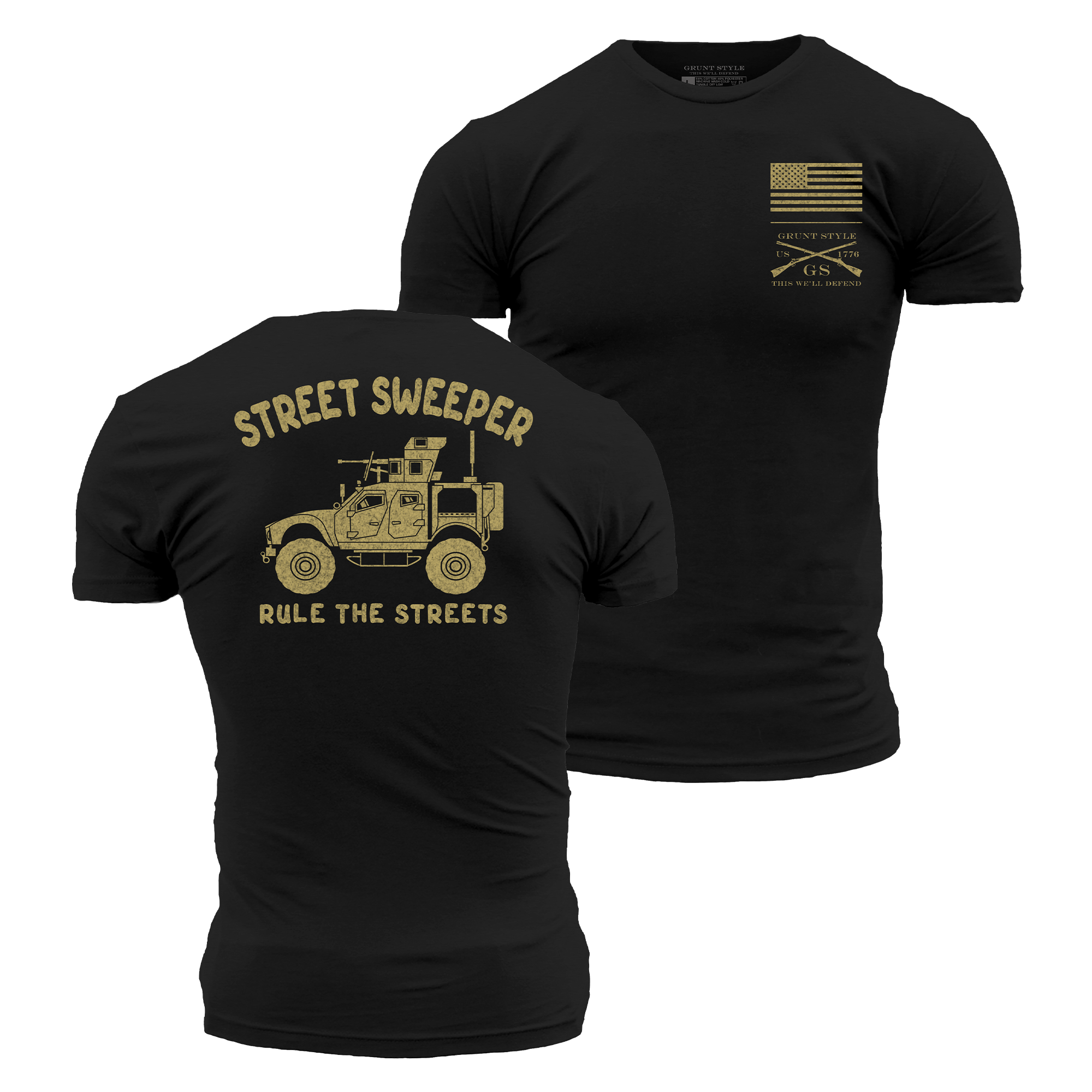 Street Sweeper T-Shirt - Black