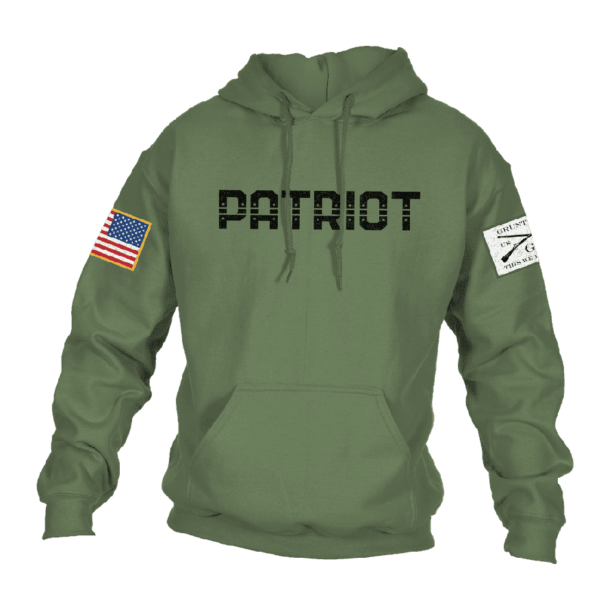 Patriot Hoodie - Military Green – Grunt Style, LLC