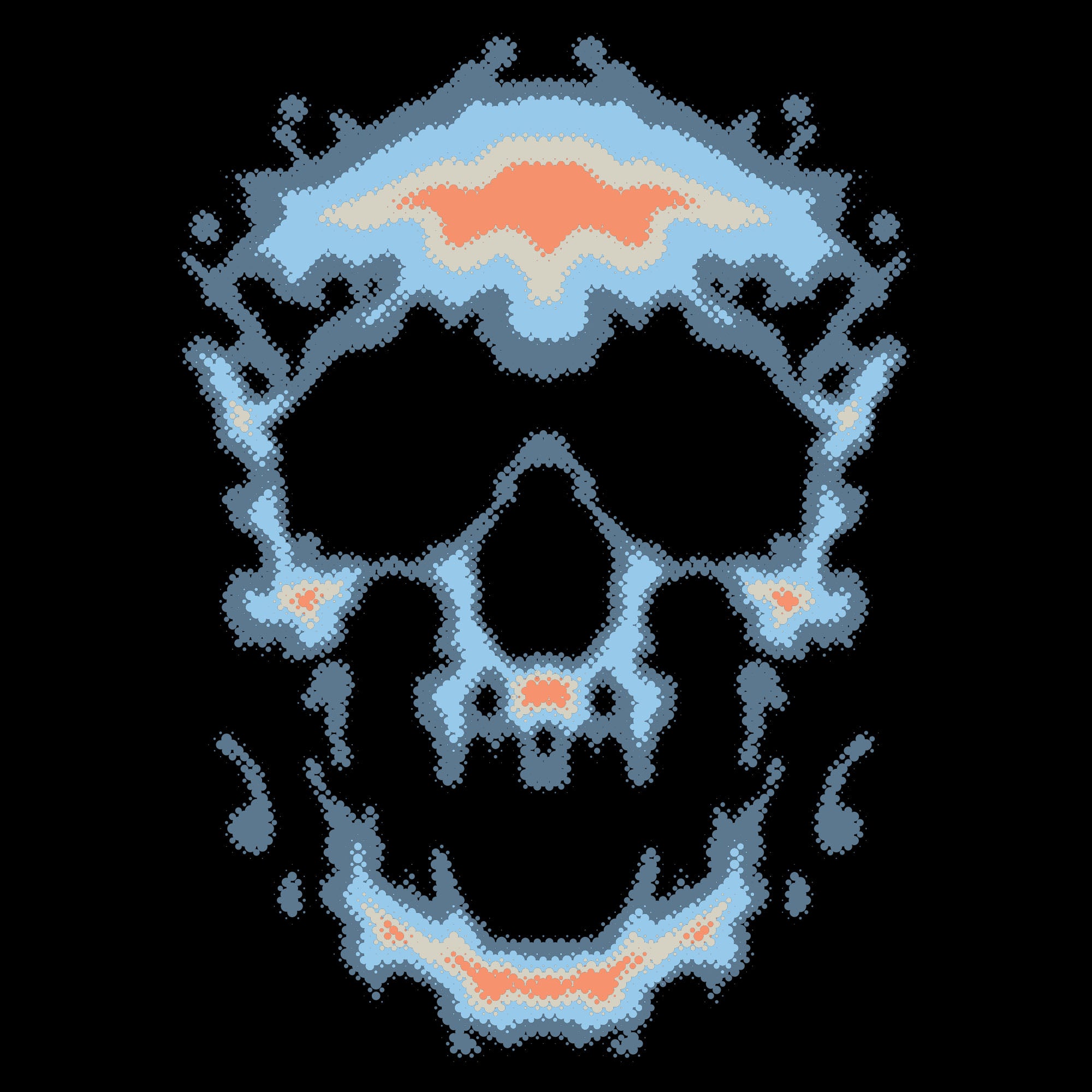 Infrared Skull T-Shirt - Black