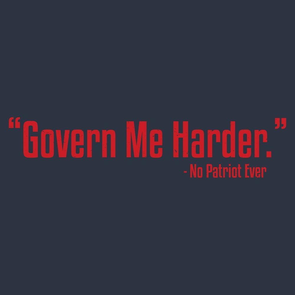 Women's Govern Me Harder V-Neck - Midnight Navy