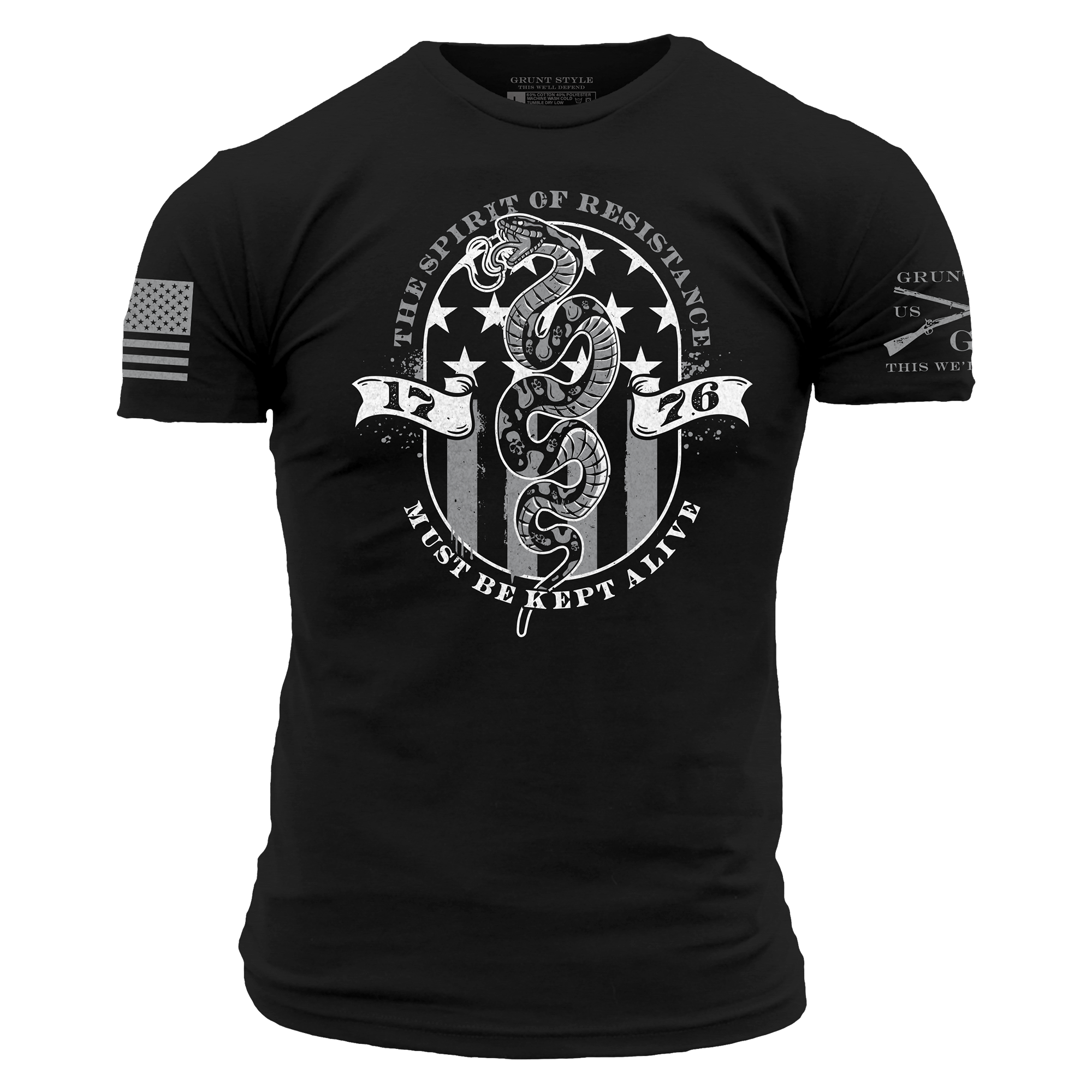 Spirit of Resistance T-Shirt - Black – Grunt Style, LLC