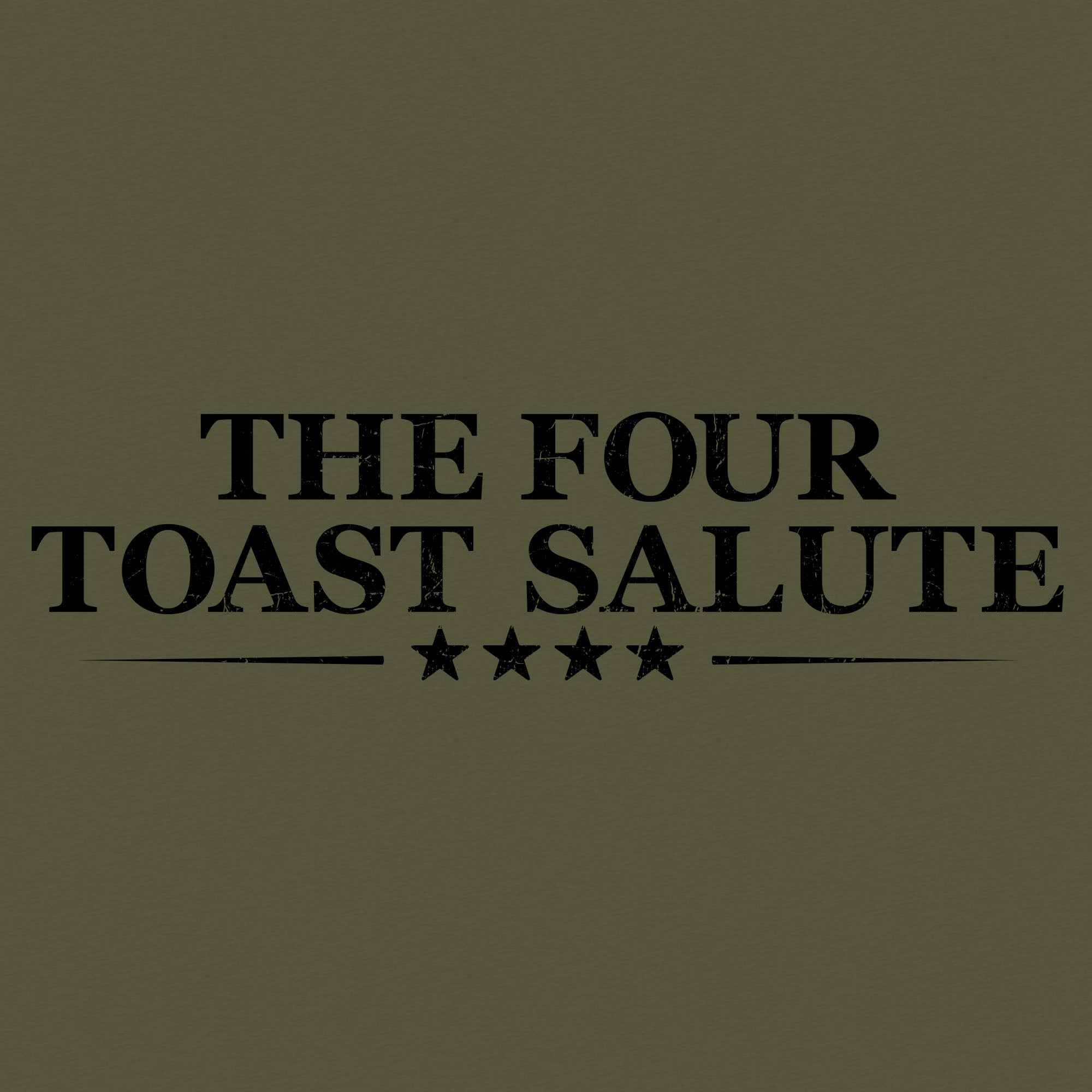 Women's The Four Toast Salute Boyfriend Fit T-Shirt - Military Green