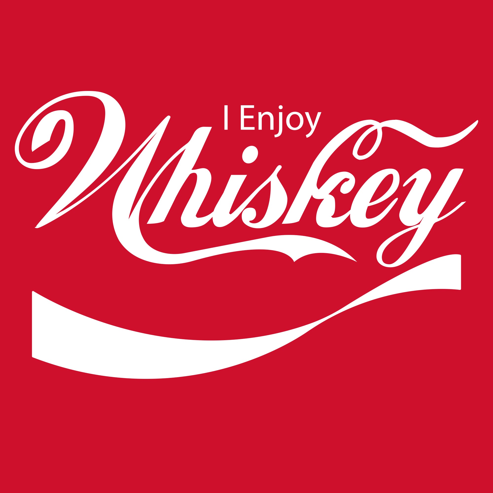 Women's Enjoy Whiskey V-Neck - Red