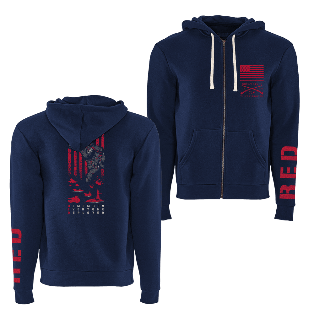 RED Friday Full-Zip Hoodie - Midnight Navy