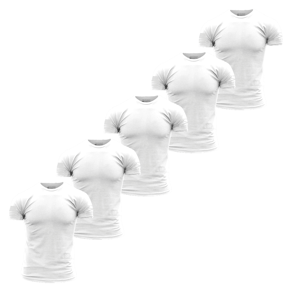Basic T-Shirts - White - 5 Pack