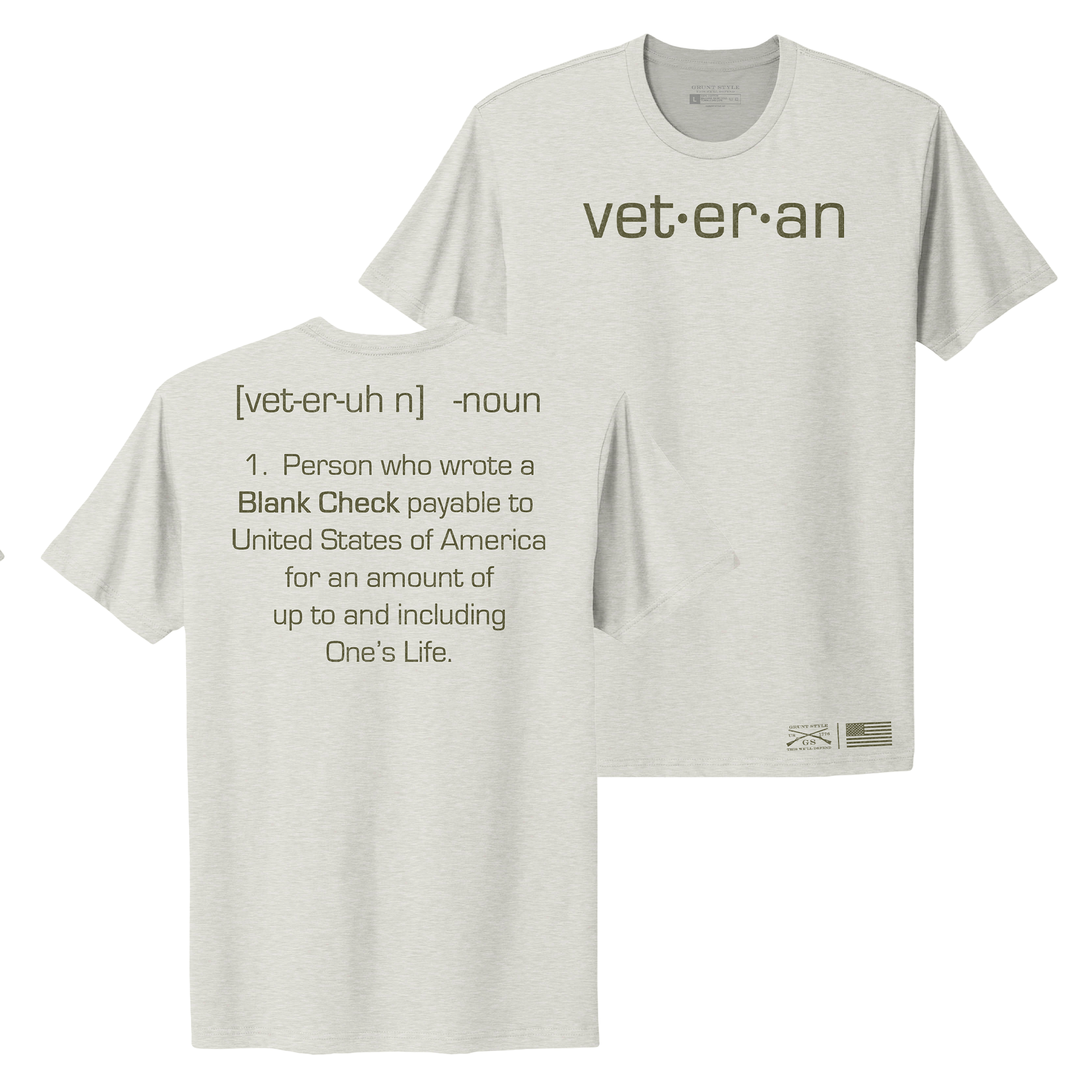 Women's Blank Check Boyfriend Fit T-Shirt - Sand