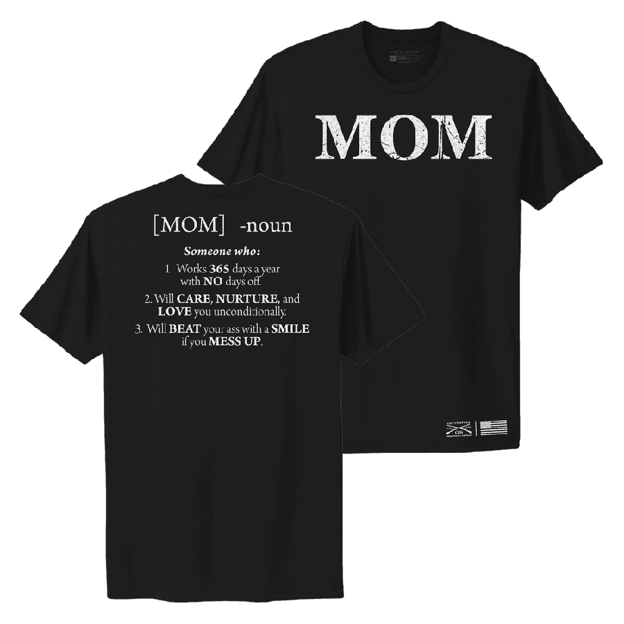 Women's Mom Defined Boyfriend Fit T-Shirt - Black