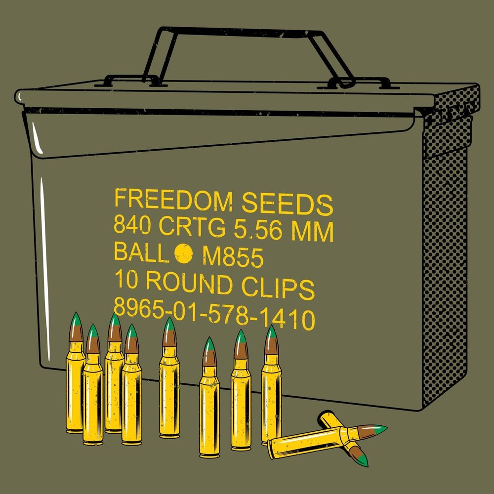 Freedom Seeds T-Shirt - Military Green