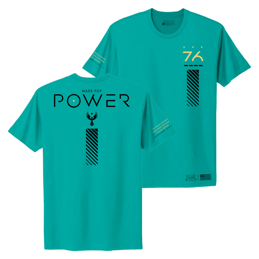 Women's Made For Power Boyfriend Fit T-Shirt - Heather Aqua