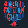 Women's Freedom Child Boyfriend Fit T-Shirt - Midnight Navy