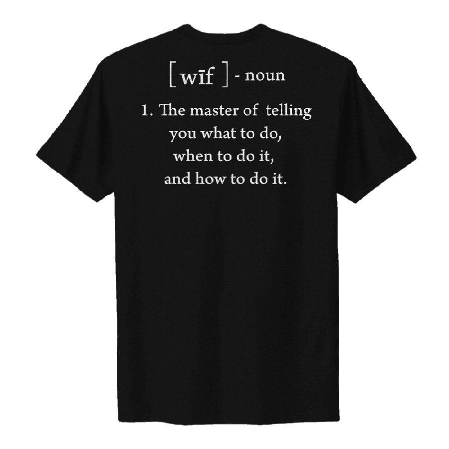 Women's Wife Defined Boyfriend Fit T-Shirt - Black