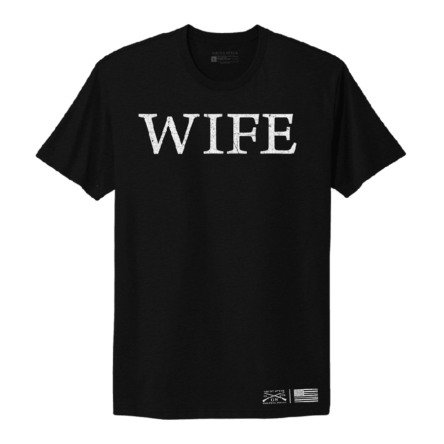 Women's Wife Defined Boyfriend Fit T-Shirt - Black