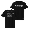 Women's Wife Defined Boyfriend Fit T-Shirt - Black