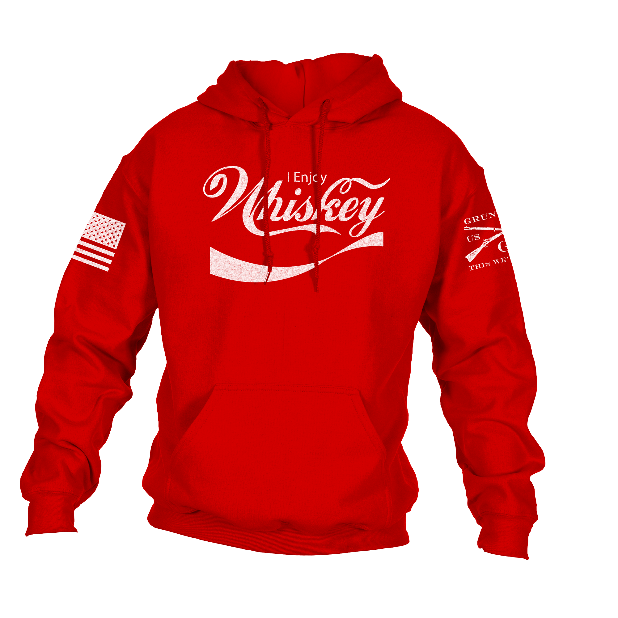 Enjoy Whiskey Hoodie - Red