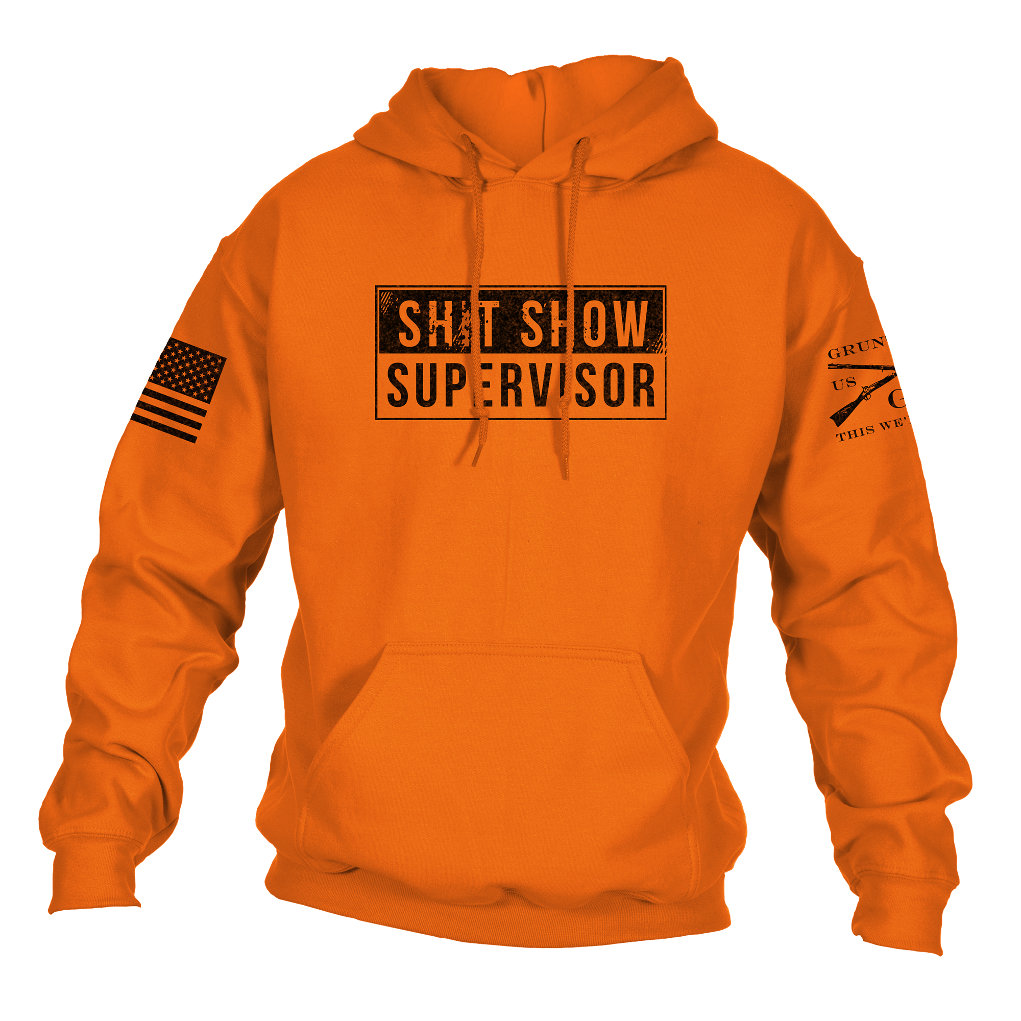 Sh*t Show Supervisor Hoodie - Safety Orange