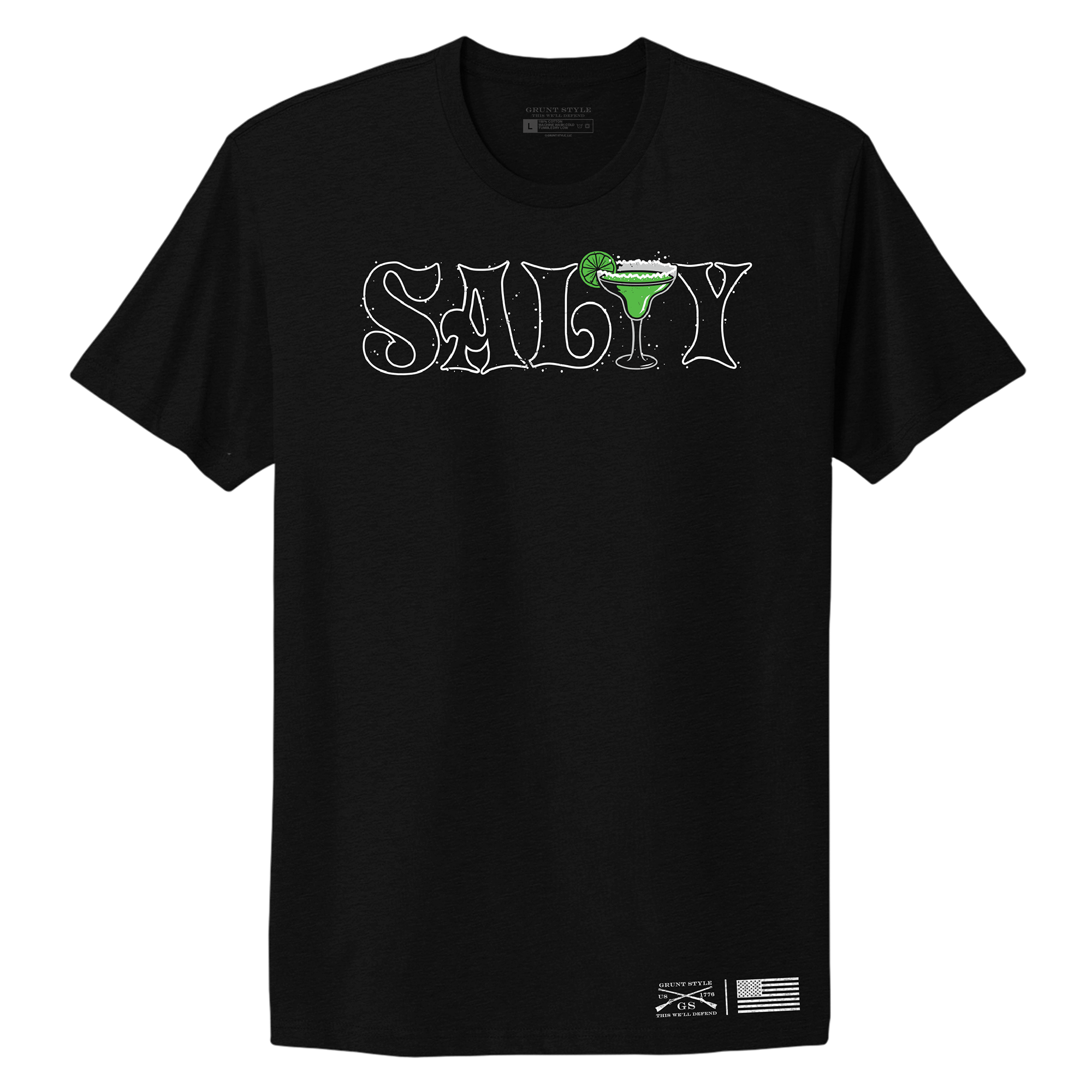 Women's Salty Boyfriend Fit T-Shirt - Black