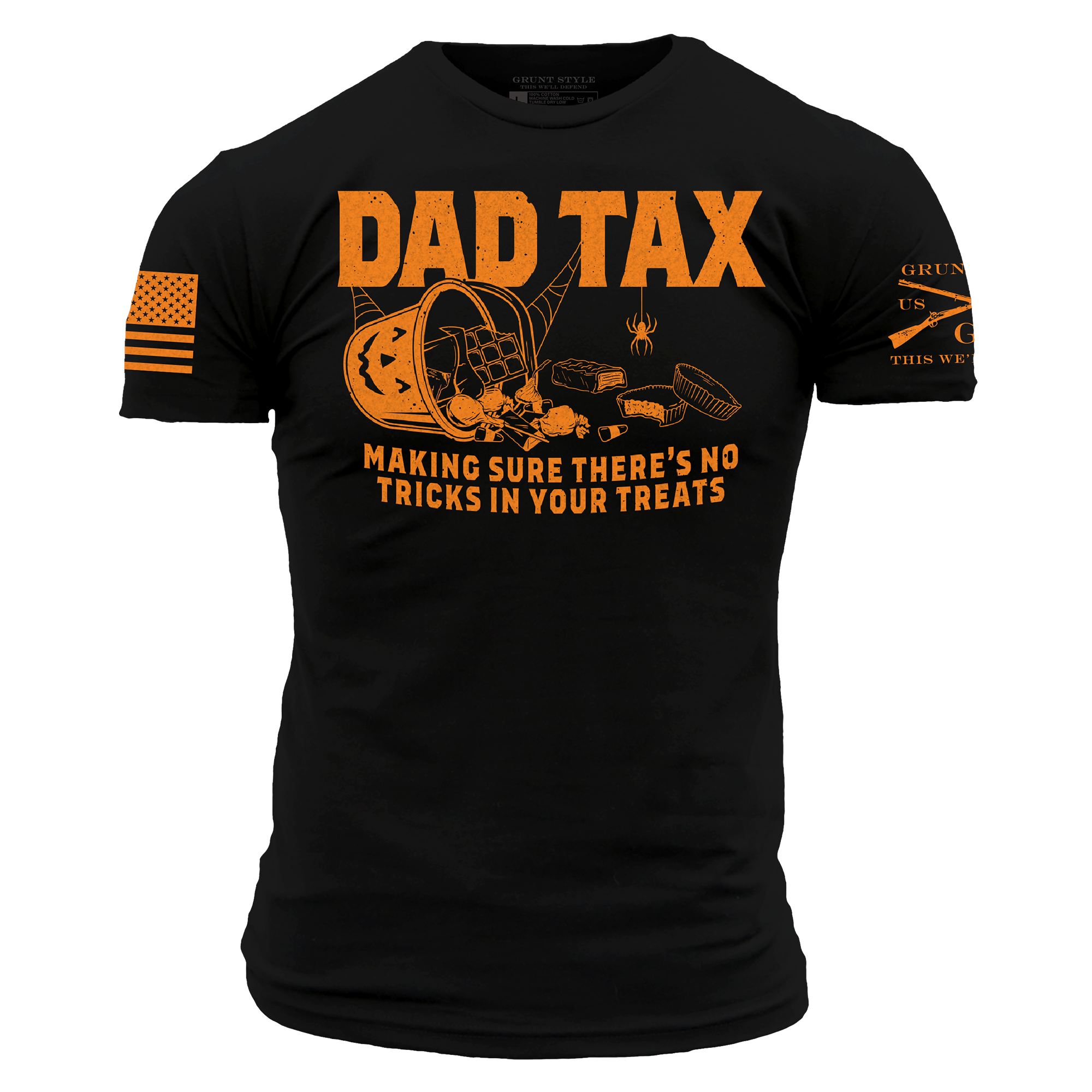 Dad Tax Halloween T-Shirt - Black Men's halloween t-shirt | Grunt Style