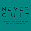 Never Quit Muscle Tank - Heather Aqua