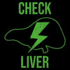 Check Liver T-Shirt - Black