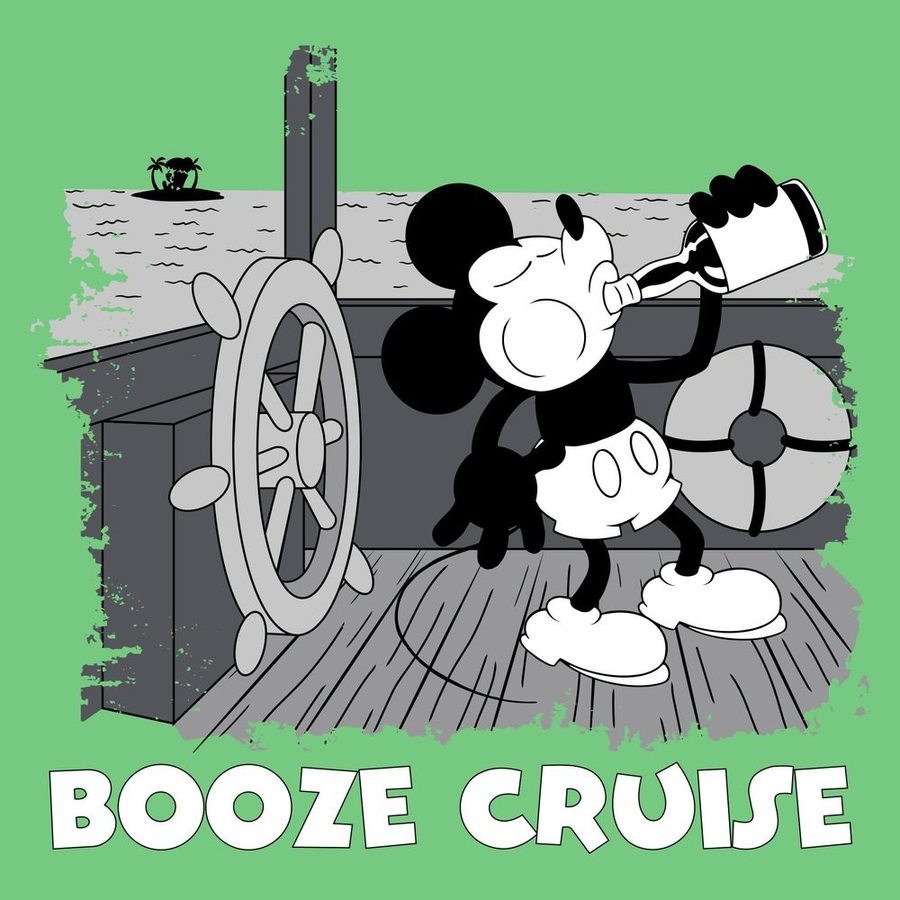 Booze Cruise T-Shirt - Kelly Green