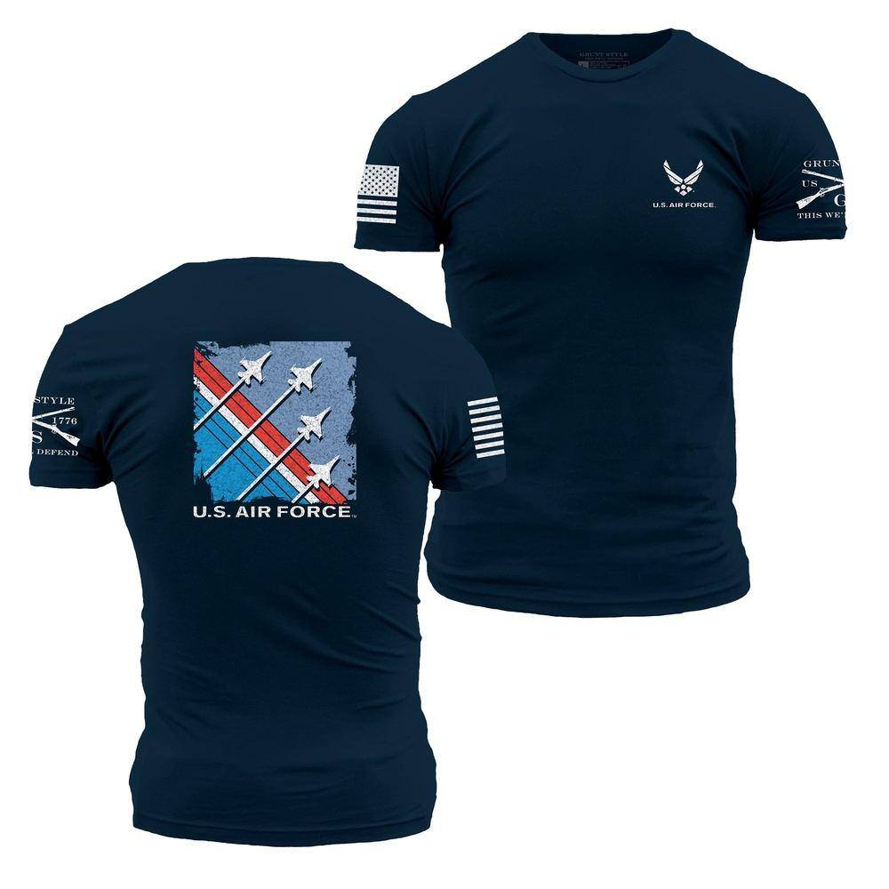 Military Shirt | USAF T-Shirt | Finger-Four Formation – Grunt Style, LLC