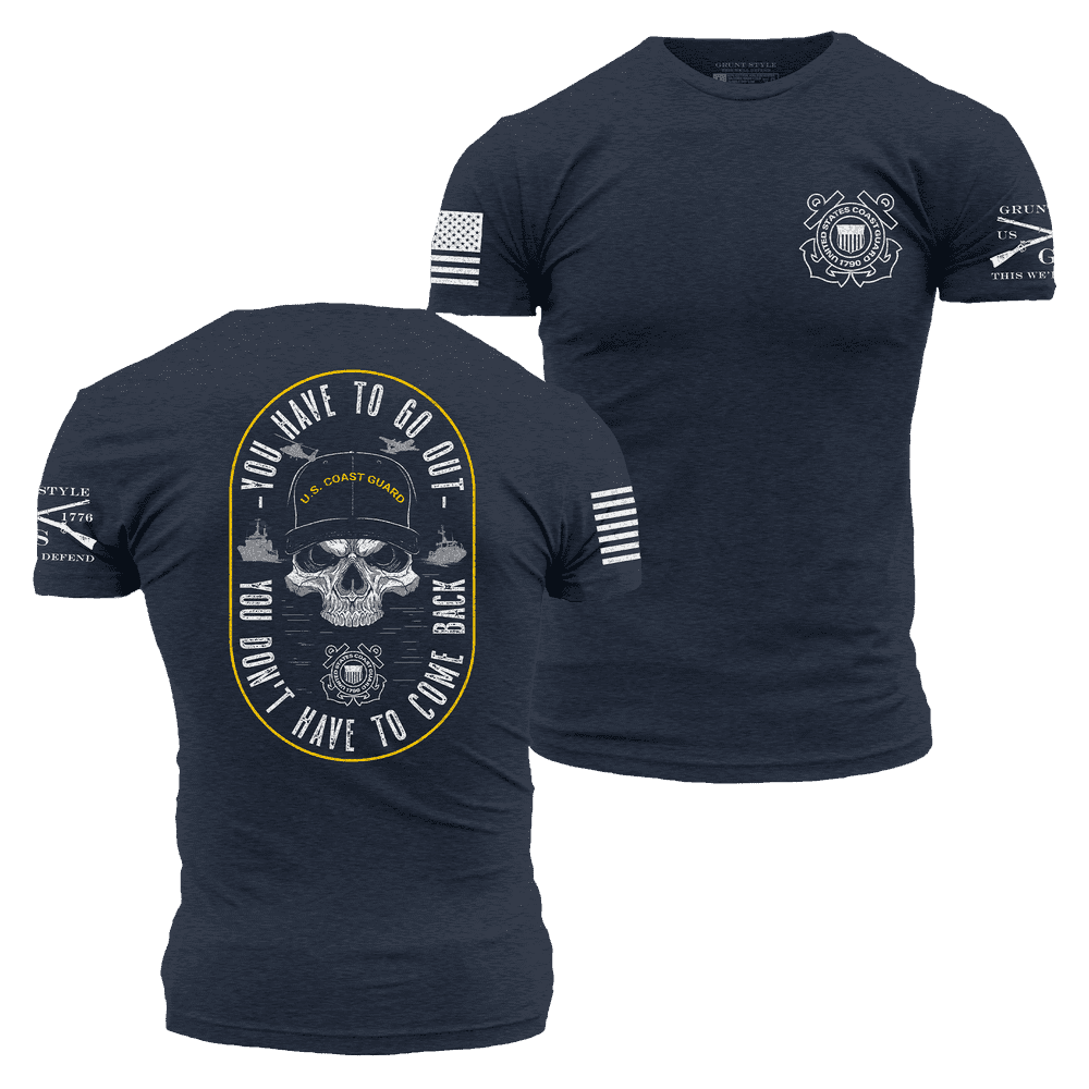 USCG - Guardians Of The Waves T-Shirt - Midnight Navy