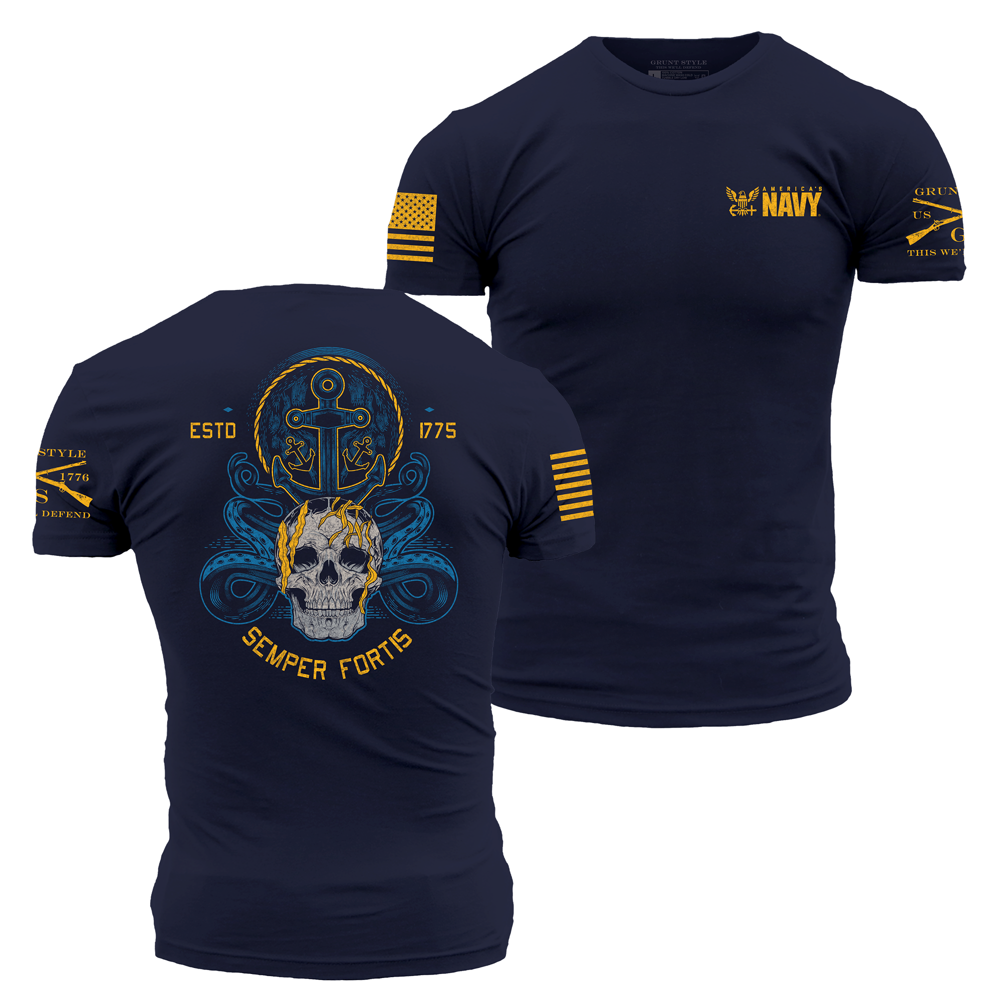 USN - Men's Semper Fortis T-Shirt - Navy