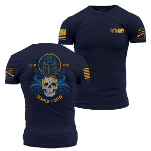 USN - Men's Semper Fortis T-Shirt - Navy