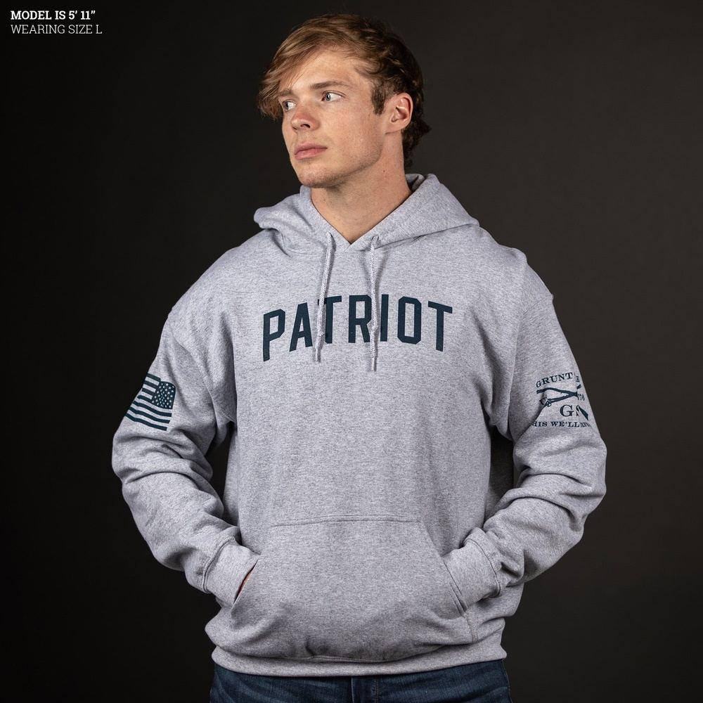 Patriotic Hoodie - Zero F's Given – Grunt Style, LLC