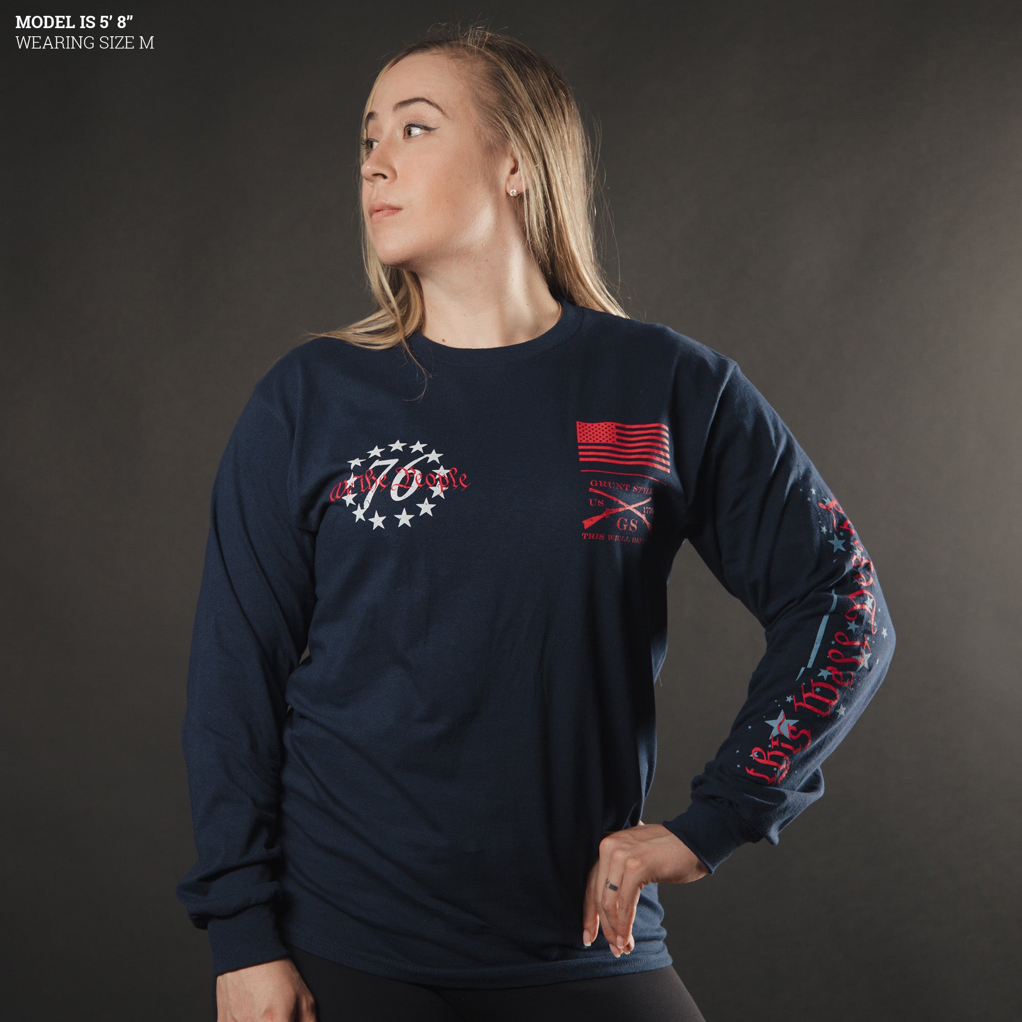 We The People Long Sleeve - Navy