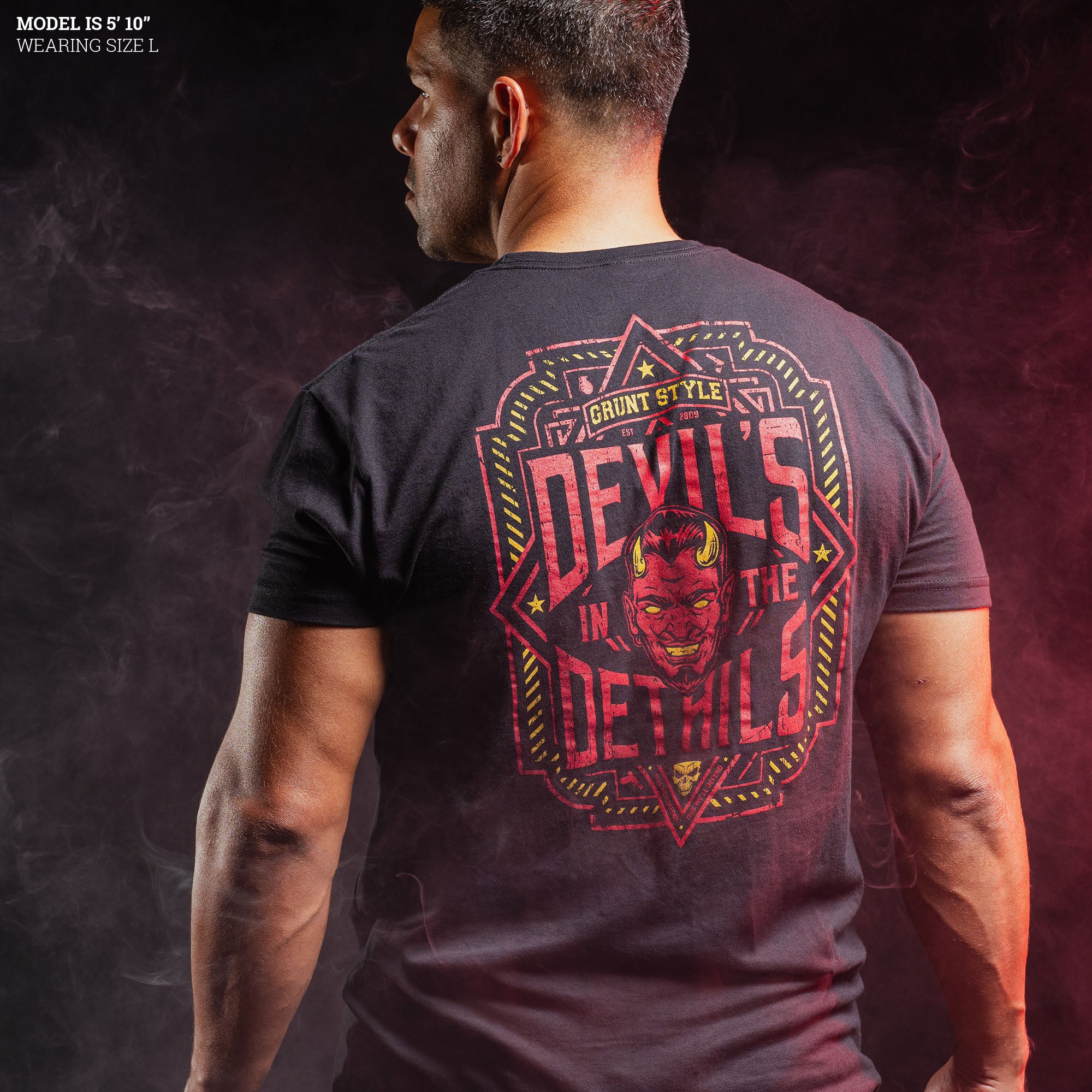 Devils In The Details T-Shirt - Black, devil tee shirts for halloween| Grunt Style