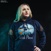 Women's Witch, Please Hoodie - Navy halloween hoodie for women | Grunt Style