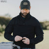 Black Quarter Zips for Men - Tactical Clothing 