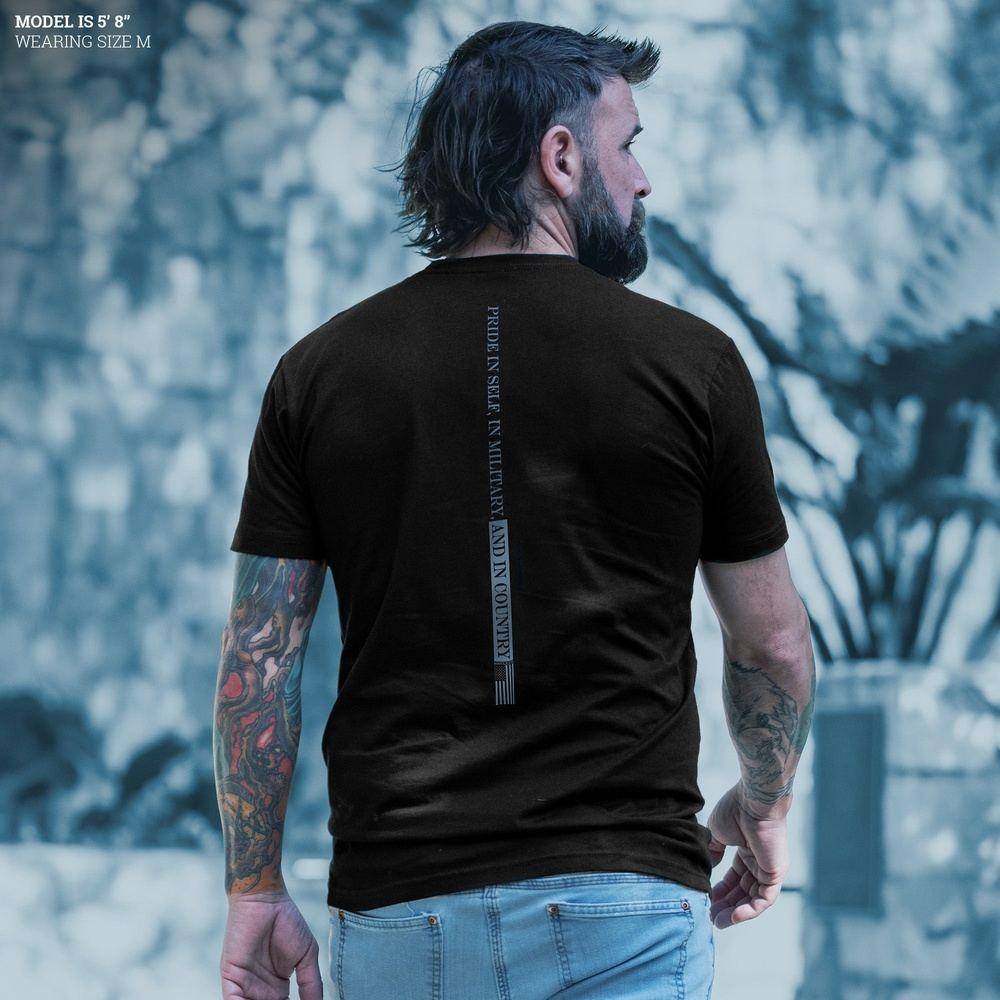 Ethos Backbone T-Shirt - Black