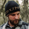 Reversible Skull Cap Beanie - Black and Tan | Grunt Style 