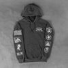 Dark Heather Patch Hoodie Sweatshirt for Men | Grunt Style 