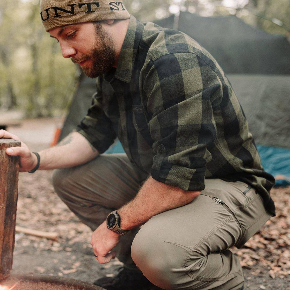 Men's GS Green Plaid Flannel