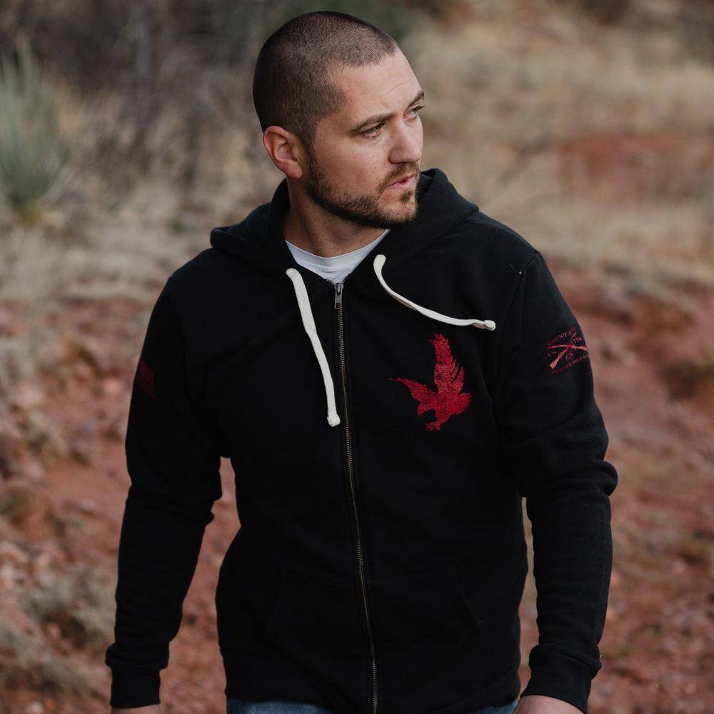 Men's Full-Zip Jacket Freedom Flag | Grunt Style 