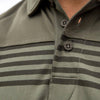 Men's Grunt Style Chest Stripe Polo - Dark Olive | Grunt Style 