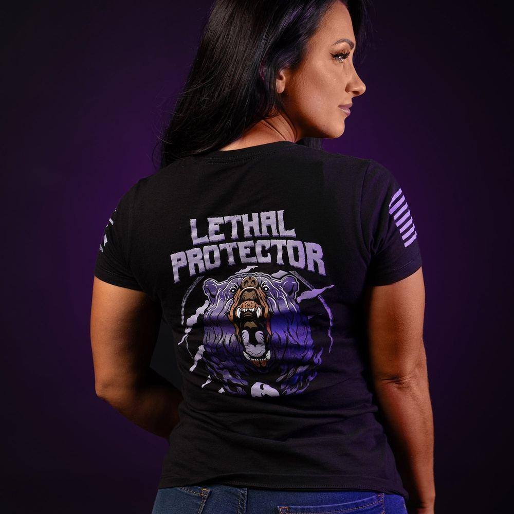 Women's Lethal Protector Slim Fit T-Shirt- Black