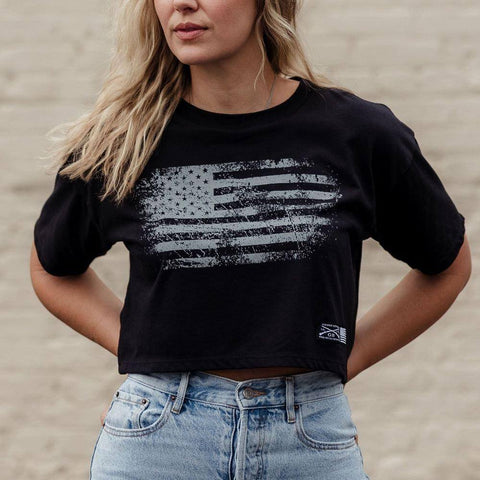 Women's Beautiful Badass Long Sleeve Cropped T-Shirt - Black – Grunt Style,  LLC