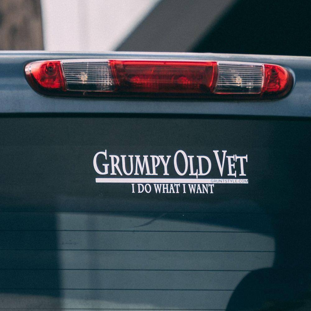 Grumpy Old Veteran Vinyl Decal