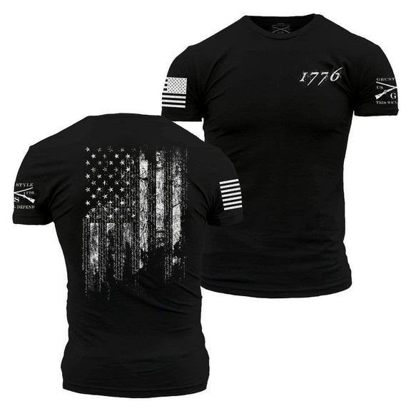 Men's Patriotic Tee | 1776 Flag Shirt – Grunt Style, LLC