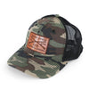 GS Camo Leather Logo Hat | Grunt Style 