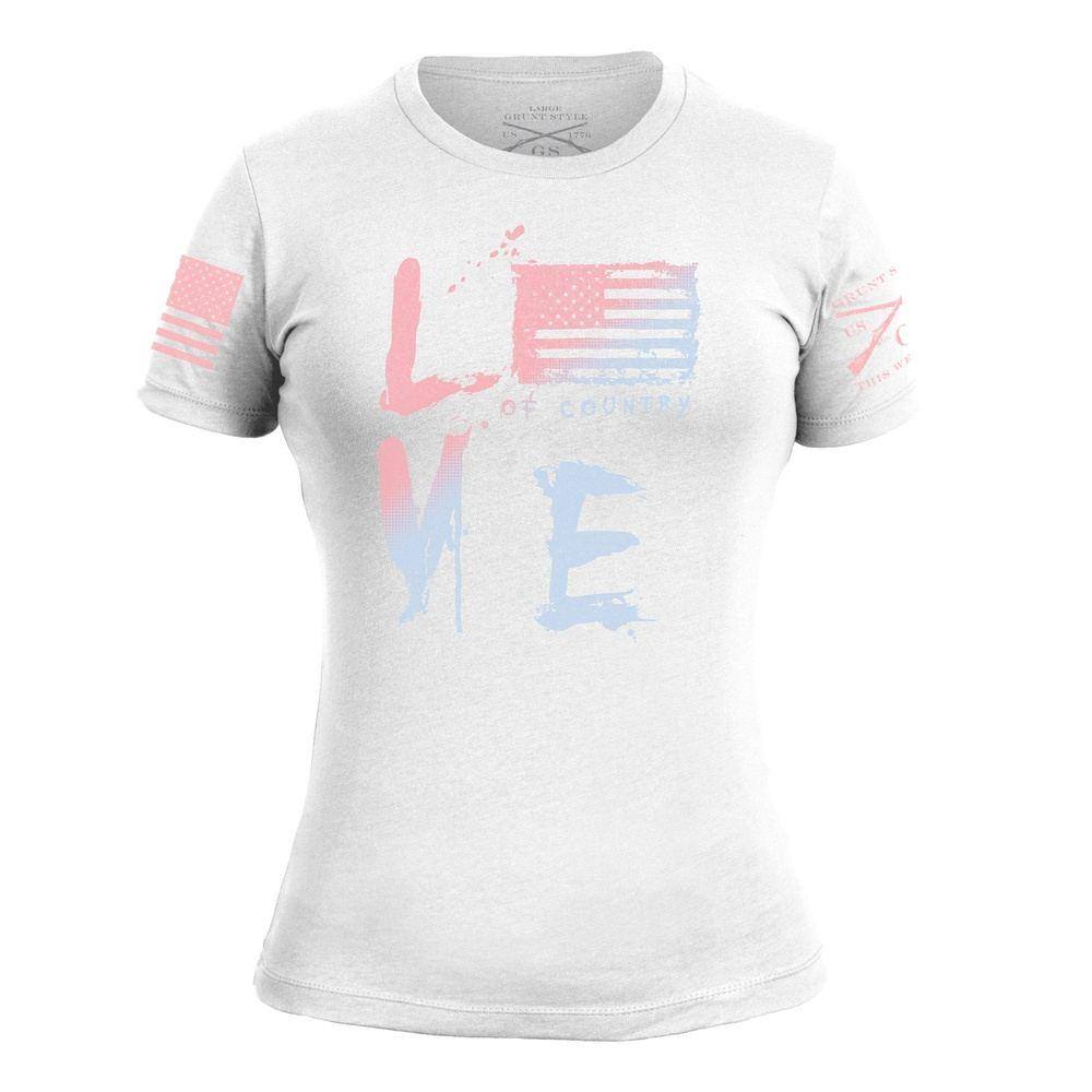 Women's Patriotic Shirt - Ombre Love of Country – Grunt Style, LLC