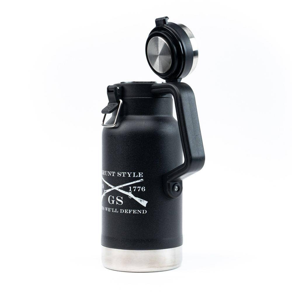 32oz Stainless Steel Black Growler | Grunt Style 