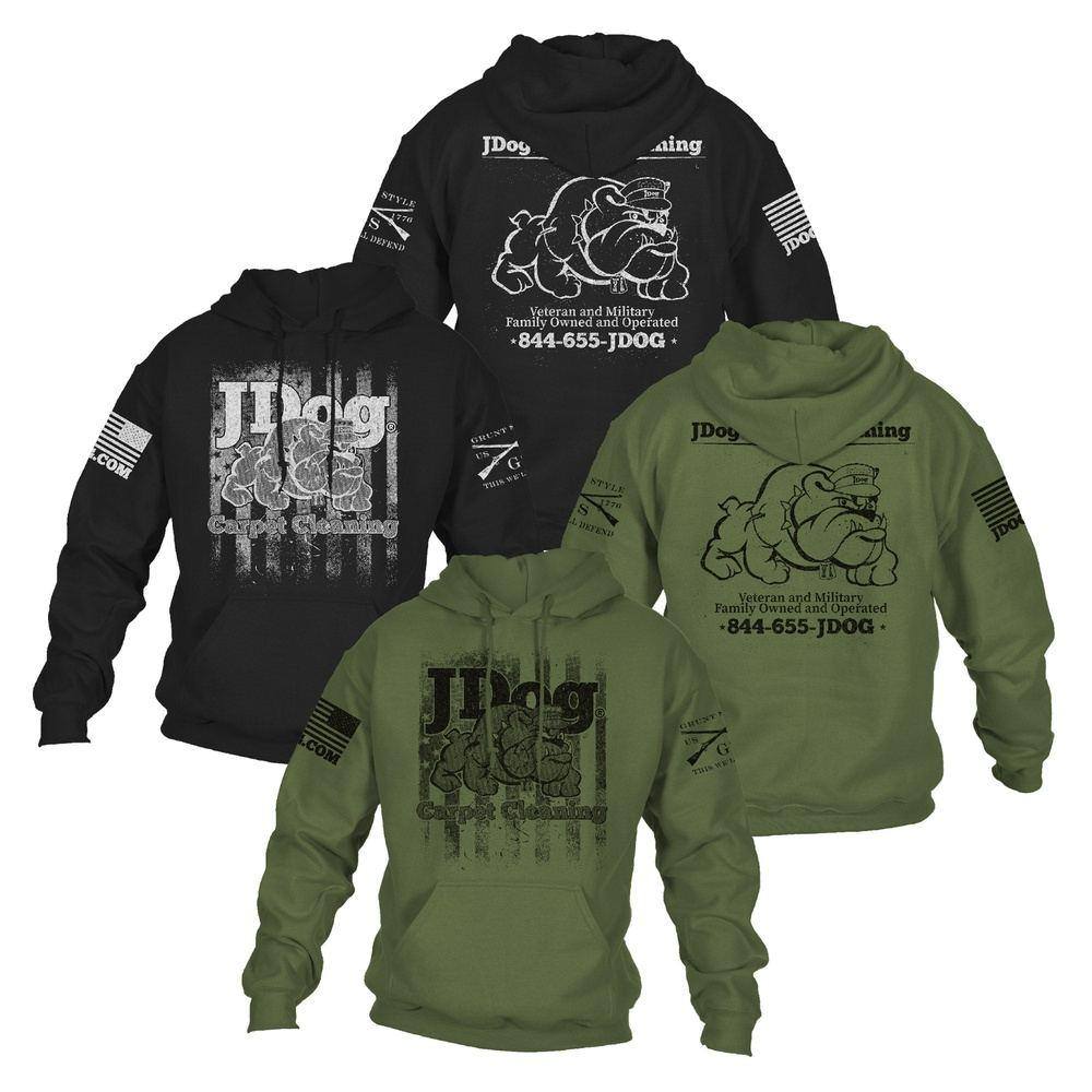 JDog Carpet Cleaning Hoodie Grunt Style LLC